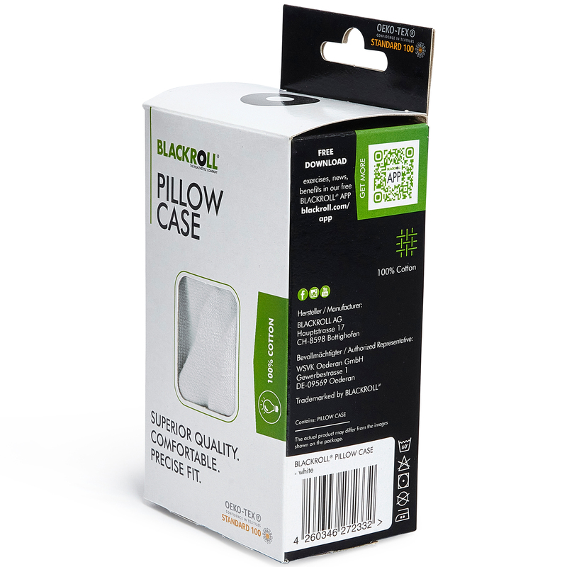 BLACKROLL® Pillow Case White Verpackung