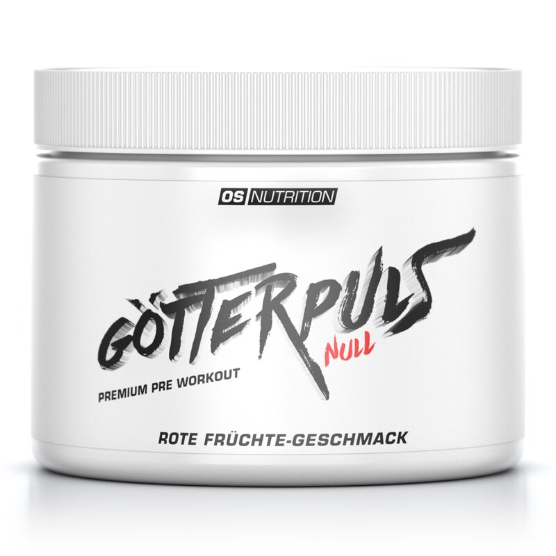OS NUTRITION Götterpuls Null Premium Pre Workout Booster - Rote Früchte