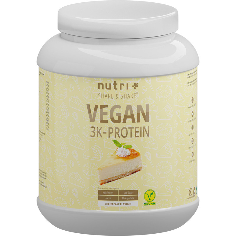 Nutri+ Vegan 3K Proteinpulver - Käsekuchen