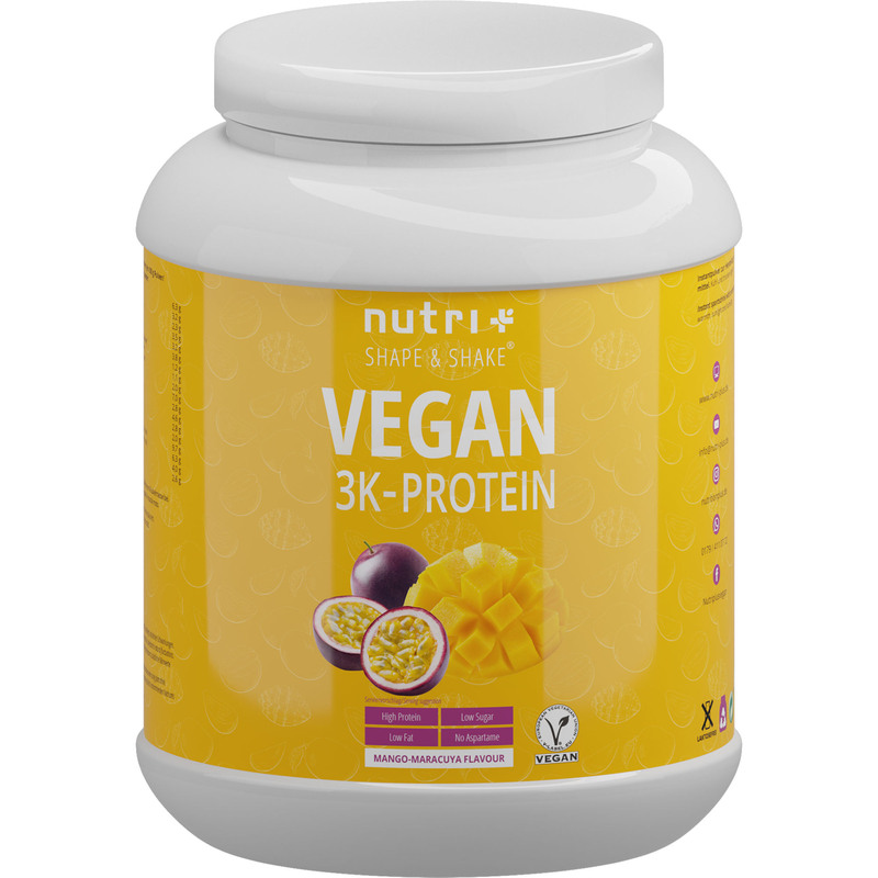 Nutri+ Vegan 3K Proteinpulver - Mango-Maracuja