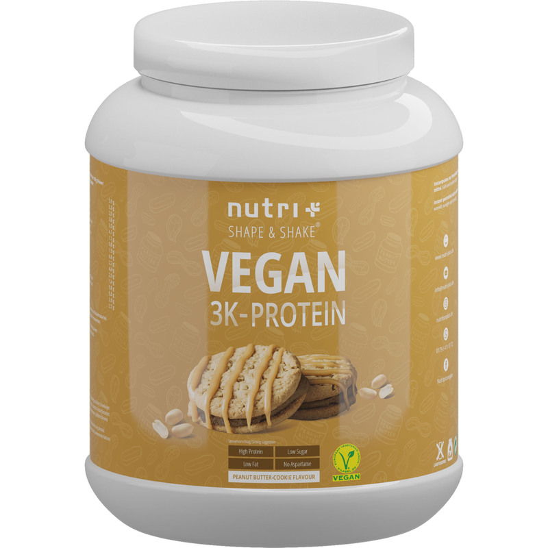 Nutri+ Vegan 3K Proteinpulver - Erdnussbutter-Cookie
