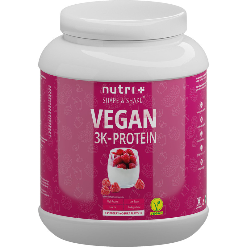 Nutri+ Vegan 3K Proteinpulver - Himbeere-Joghurt
