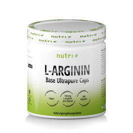 Nutri+ L-Arginin Base Ultrapure Caps (360 Kapseln)