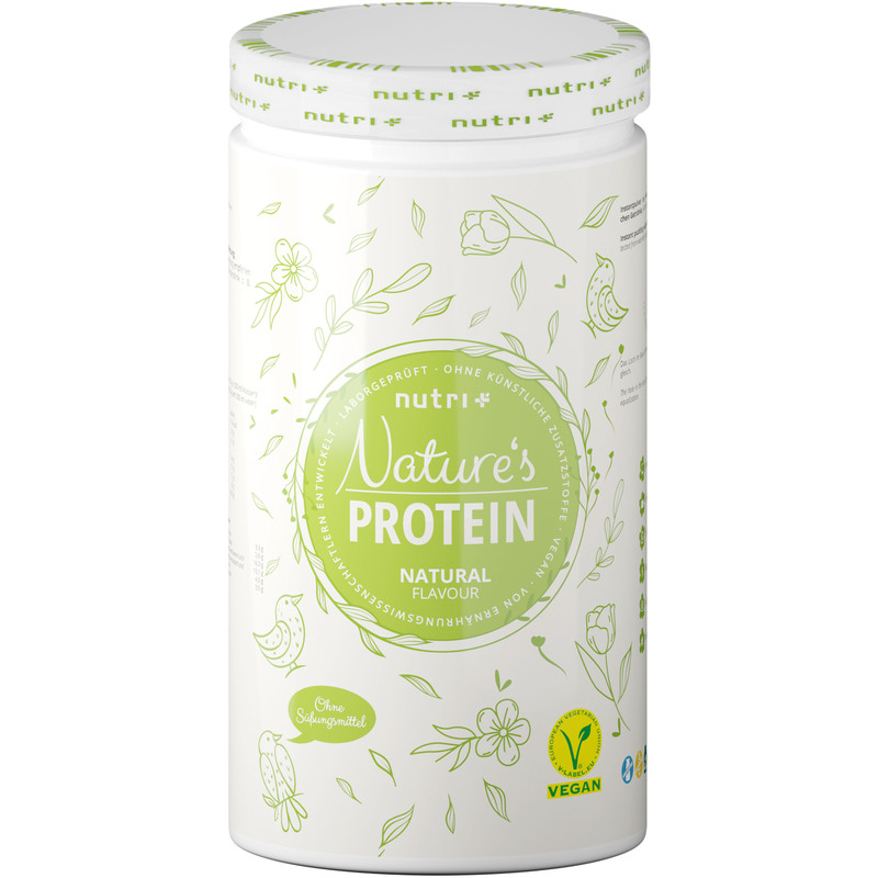 Nutri+ Nature Protein - vegan und ohne Süßstoff - Neutral