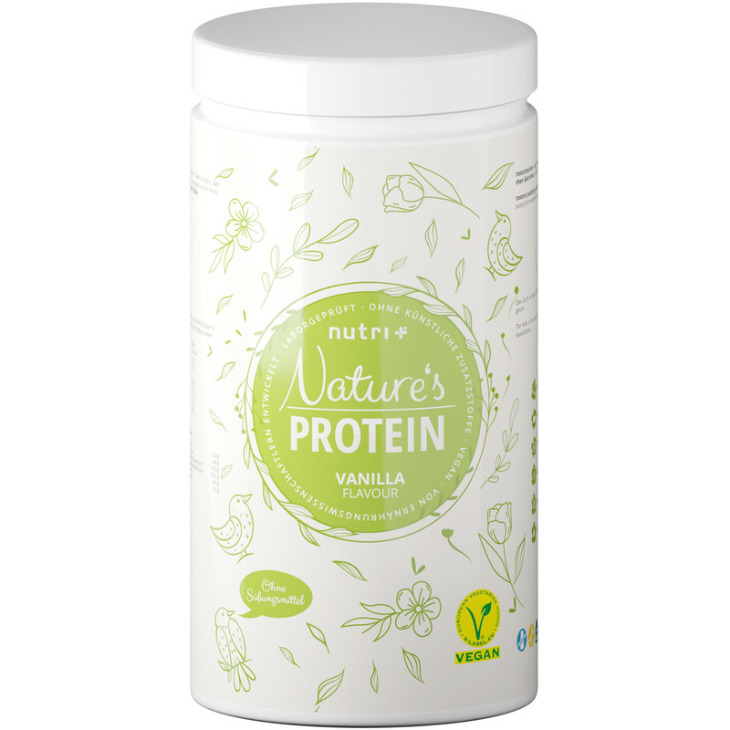 Nutri+ Nature Protein - vegan und ohne Süßstoff - Vanille