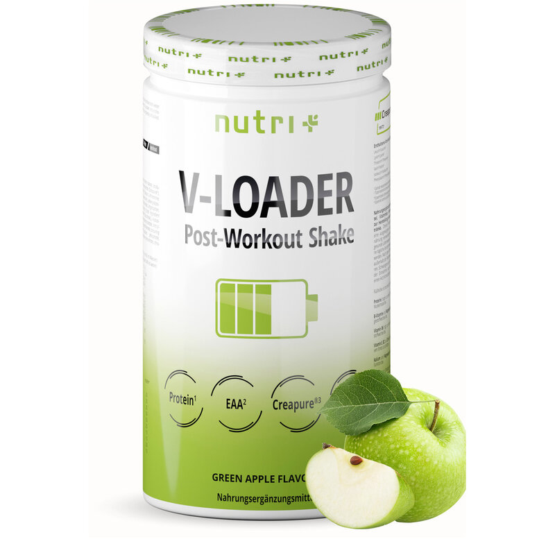 Nutri+ V-Loader - Vegan Post-Workout Shake - Green Apple