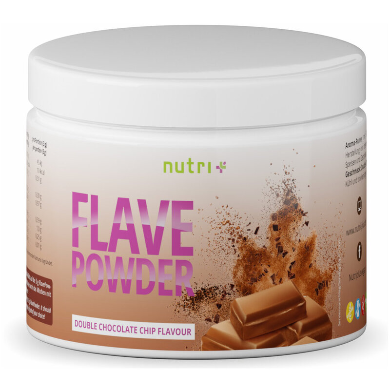 Nutri+ FlavePowder - veganes Geschmackspulver - Double Chocolate Chip