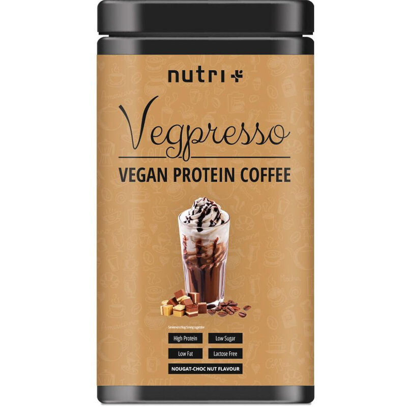 Nutri+ Vegpresso veganer Protein Coffee - Nuss-Nougat