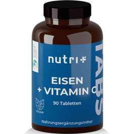 Nutri+ Eisen + Vitamin C (90 Tabletten)