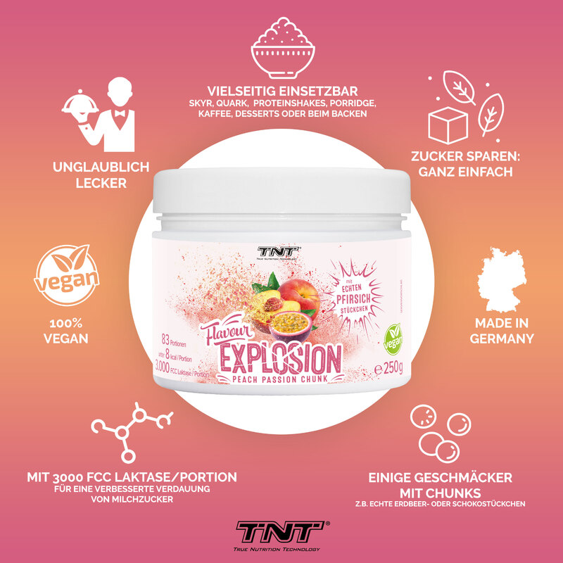 TNT Flavour Explosion - Peach Passion Chunk - Bulletpoints
