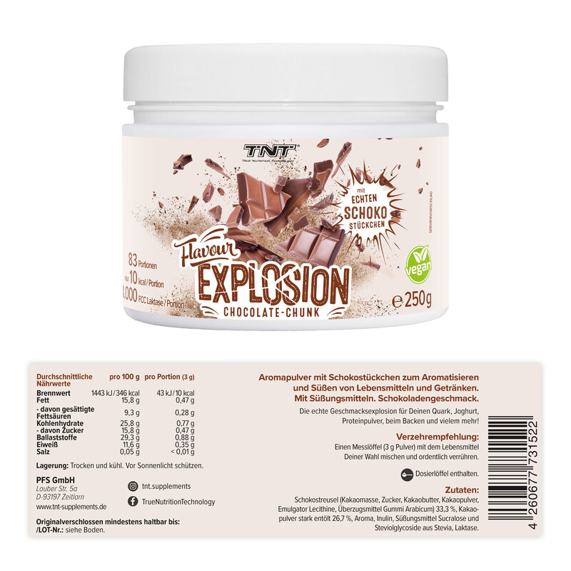 TNT Flavour Explosion - Chocolate-Chunk - Label