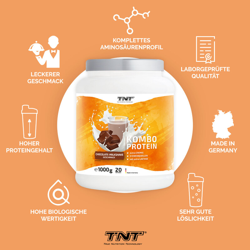 TNT Kombo Protein Chocolate-Milkshake Vorteile