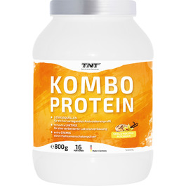 TNT Kombo Protein (800g) | Whey-Casein-Hühnerei-Matrix mit Flohsamenschalenpulver