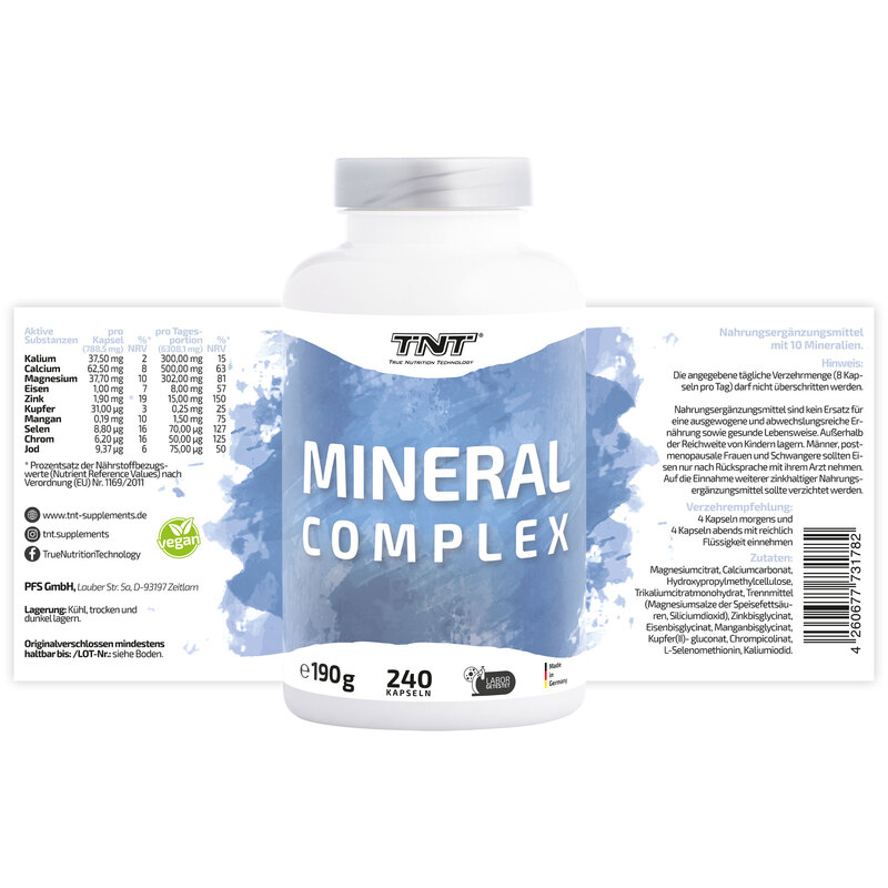 TNT Mineral Complex - Zutaten