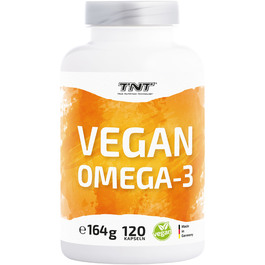 TNT Vegan Omega-3 (120 Kapseln) | Fettsäuren aus Algenöl