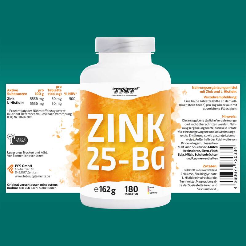 TNT Zink 25-BG - Etikett