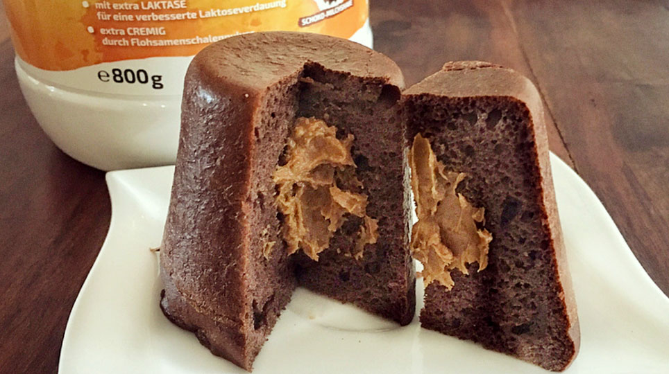 Rezept - Schoko Peanutbutter Tassenkuchen