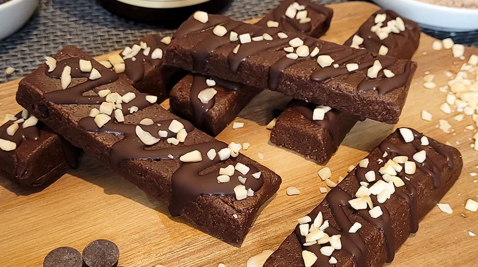 Rezept - LowCarb Chocolate Nut Proteinbars