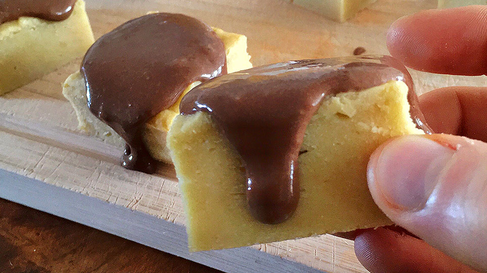 Rezept - Vanille Schoko Blondies