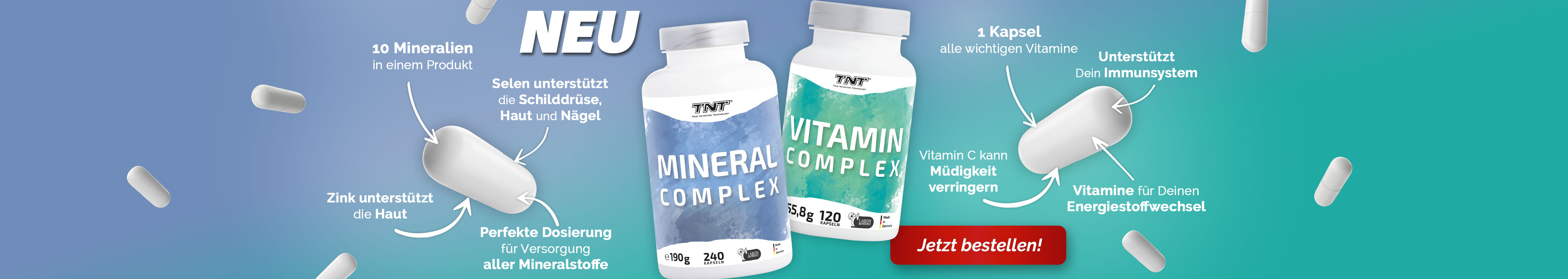 NEU - TNT Vitamin Complex & TNT Mineral Conplex